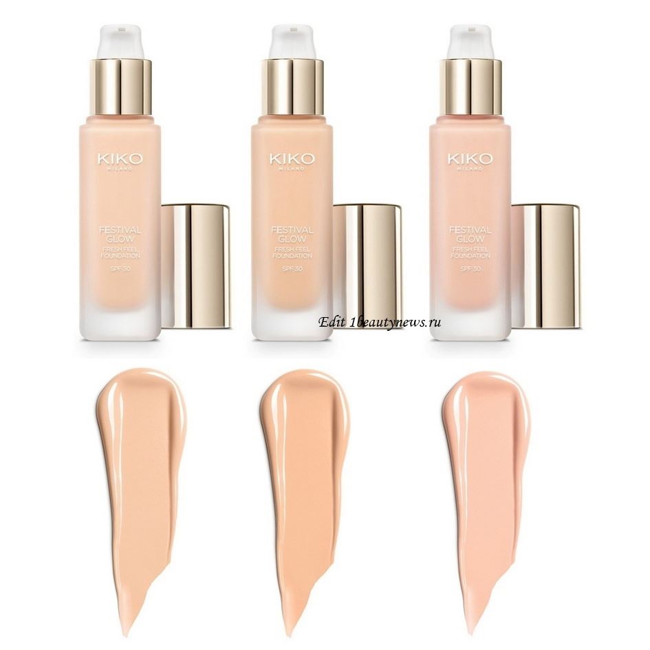 Kiko Milano Festival Glow Fresh Feel Foundation SPF 30 Summer 2022