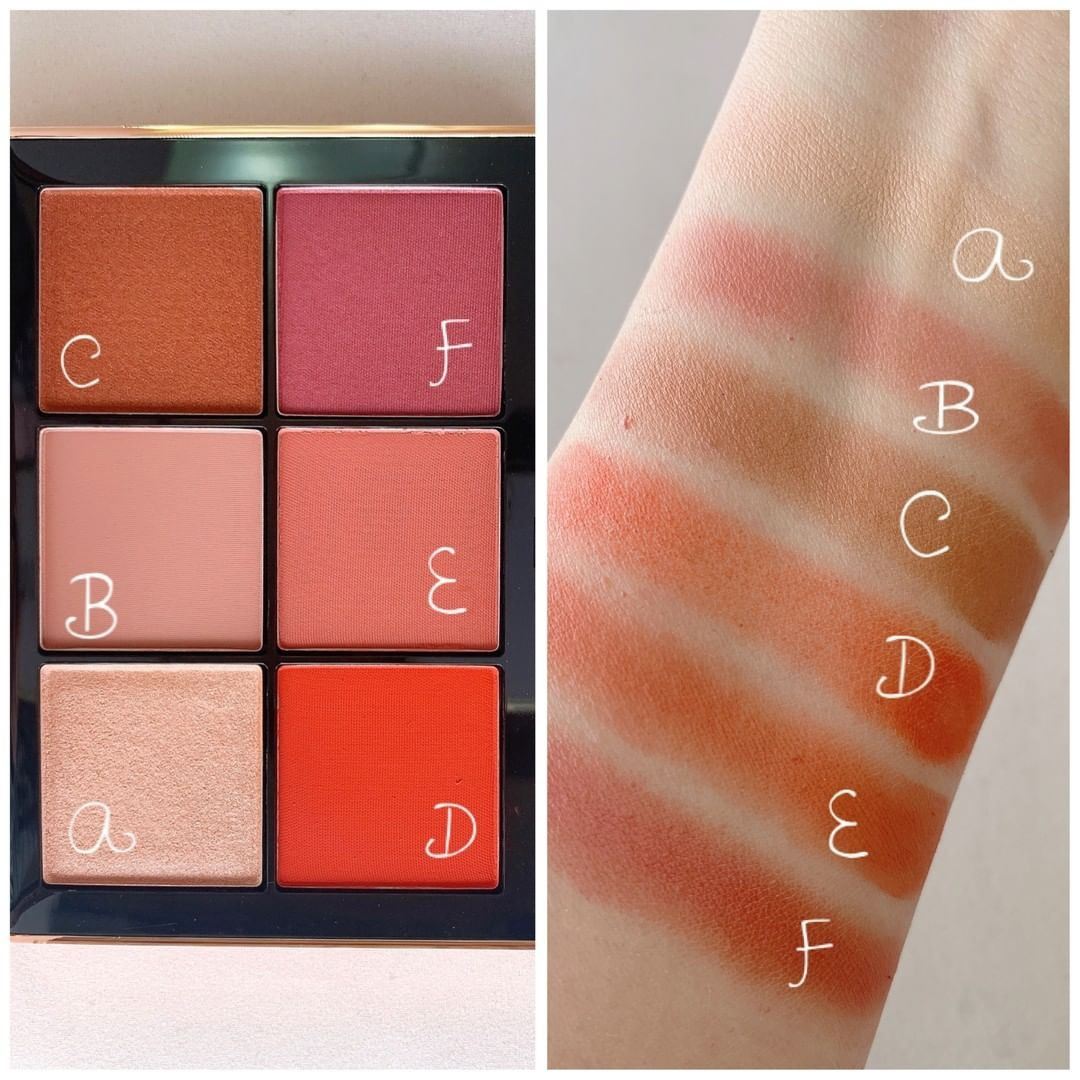 NARS Afterglow Cheek Palette Summer 2022 - Swatches